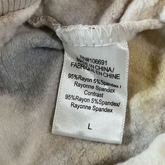 Young Fabulous & Brooke Pullover Tie Dye Long Sleeves Oversized Sweatshirt Large - Picture 7 of 11